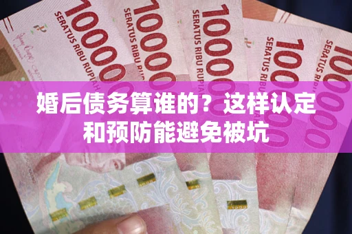 济南婚后债务算谁的？这样认定和预防能避免被坑