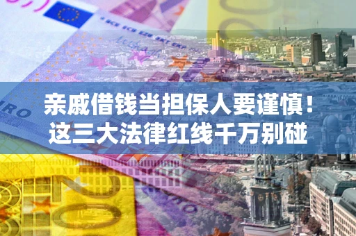 济南亲戚借钱当担保人要谨慎！这三大法律红线千万别碰