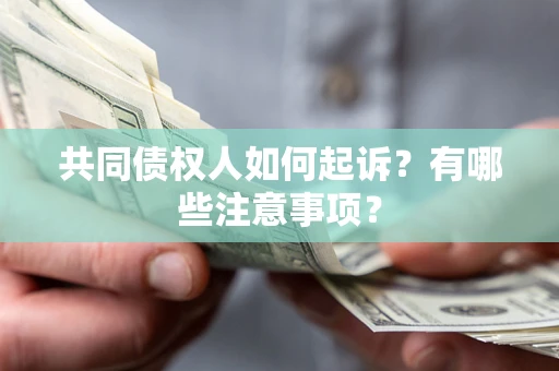 济南共同债权人如何起诉？有哪些注意事项？