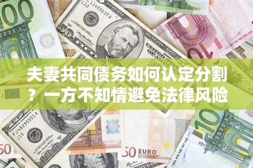济南夫妻共同债务如何认定分割？一方不知情避免法律风险必看！